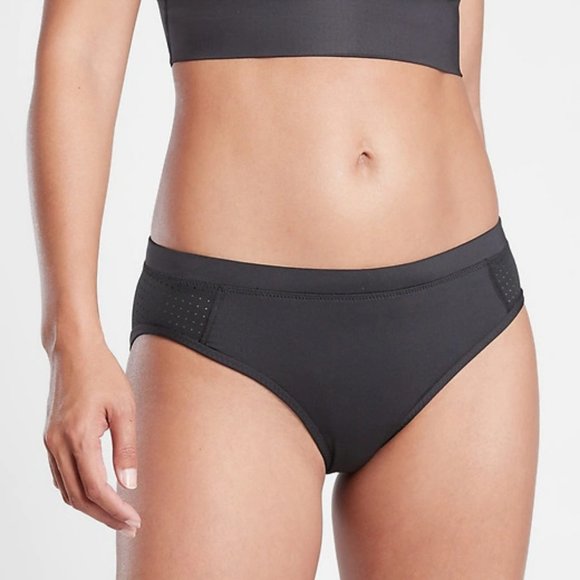 Athleta Cross Train Bikini Bottom size L Black - Picture 1 of 3